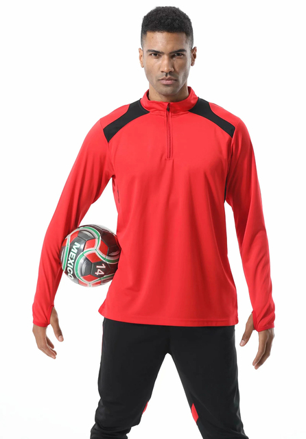 Koszulka piłkarska męska z długim rękawem 2020, szybkoschnąca, do biegania i treningu, dostosuj dres futbolowy - Wianko - 6