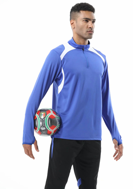 Koszulka piłkarska męska z długim rękawem 2020, szybkoschnąca, do biegania i treningu, dostosuj dres futbolowy - Wianko - 2