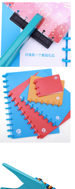 Dziurkacz ręczny kreatywny grzyb do papieru i notebooka - Wianko - 3