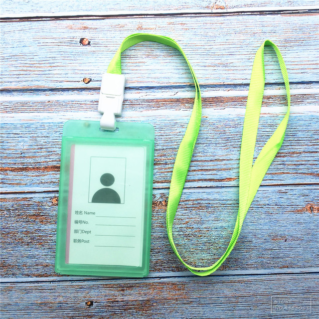 Plastikowe etui na karty robocze oraz dowód tożsamości z liną i nazwą pracownika - Wianko - 6