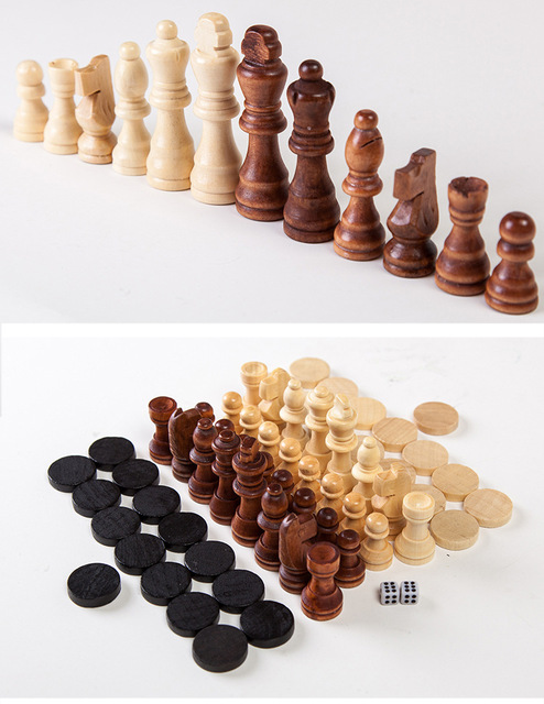 Składana tablica drewniane szachy Staunton - Wianko - 10