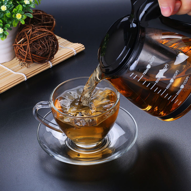 Dzbanek szklany do herbaty kwiat 750ml/1200ml z wymiennym filtrem - Wianko - 4