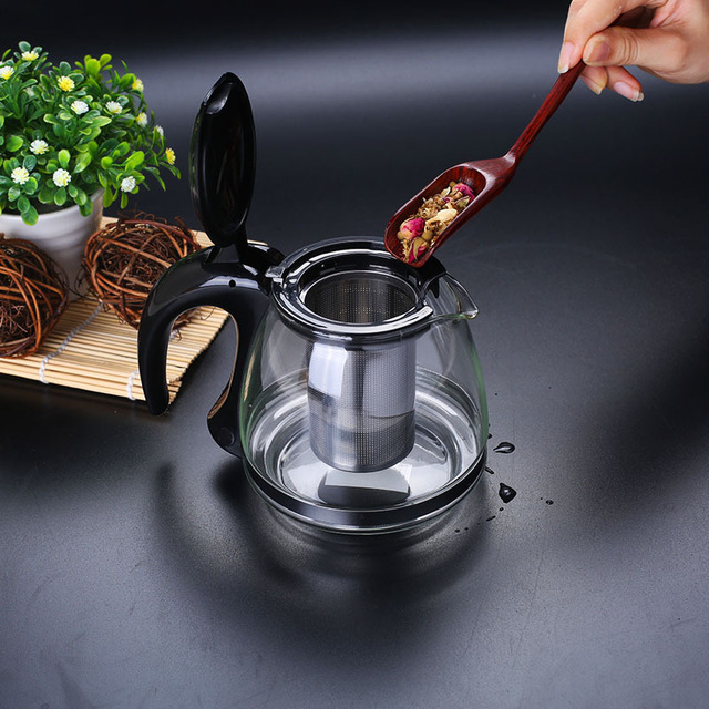 Dzbanek szklany do herbaty kwiat 750ml/1200ml z wymiennym filtrem - Wianko - 3