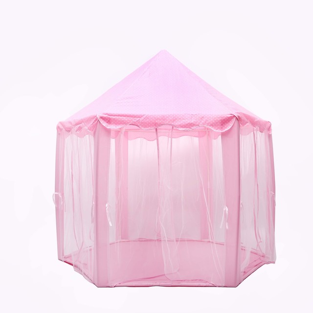 Namiot pokojowy dla dzieci w kształcie sześciokąta - różowy - Wianko - 2