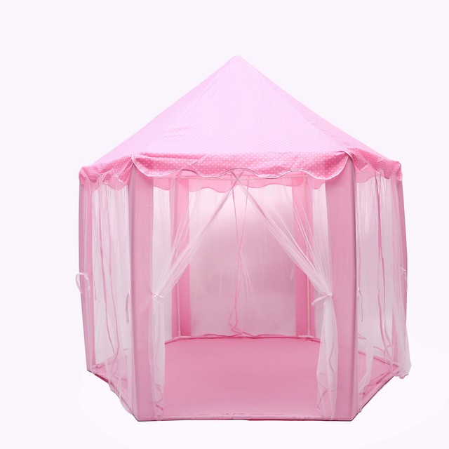 Namiot pokojowy dla dzieci w kształcie sześciokąta - różowy - Wianko - 3
