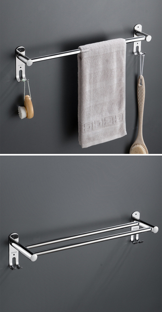 Uchwyt na ręcznik łazienkowy ze stali nierdzewnej – wieszak ścienny - Wianko - 23