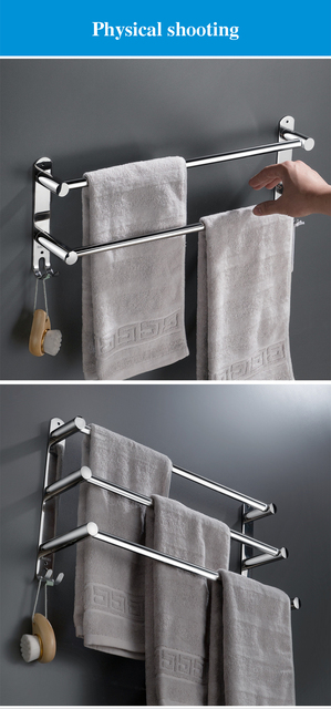 Uchwyt na ręcznik łazienkowy ze stali nierdzewnej – wieszak ścienny - Wianko - 22