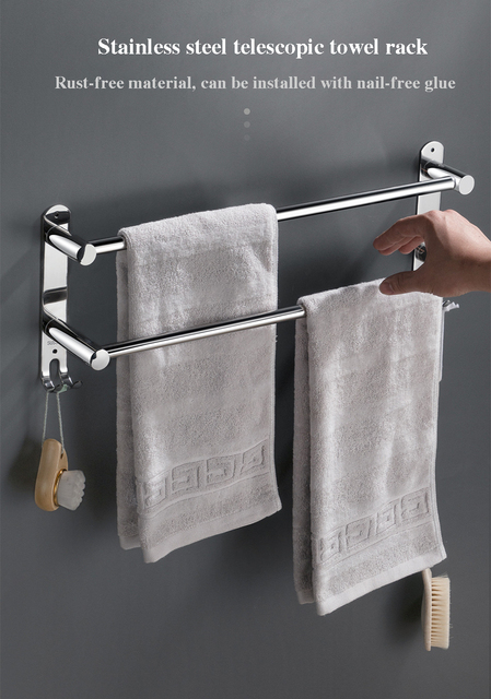 Uchwyt na ręcznik łazienkowy ze stali nierdzewnej – wieszak ścienny - Wianko - 13