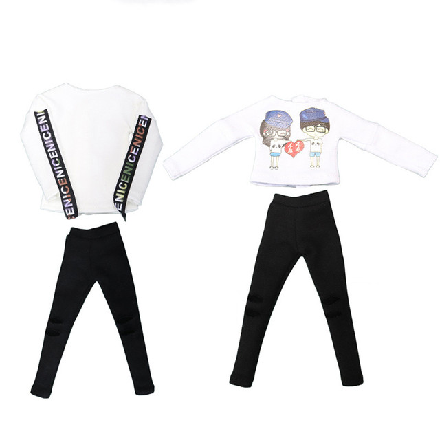 Doll Licca - Modne dziewczęce stroje: biała koszula, czarne spodnie, icy, 1/6, 30cm - Wianko - 11
