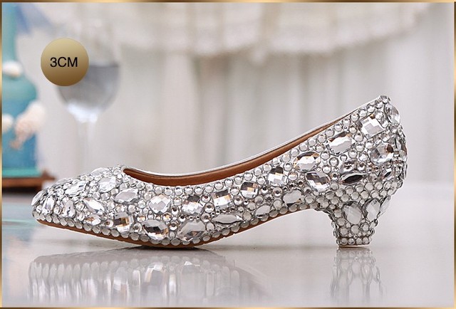 Kryształowe buty damskie na platformie, idealne na ślub, druhna, wysokie czółenka - Wianko - 19
