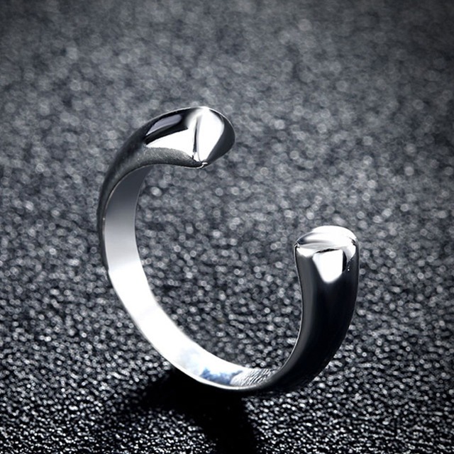 925 srebrny pierścień z otwartym sercem - delikatny i elegancki - Wianko - 5