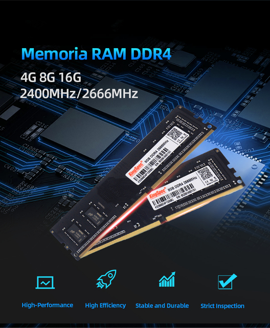 Pamięć RAM KingSpec DDR4 4GB/8GB/16GB 2666MHz 1.2V (DIMM) dla komputera stacjonarnego - Wianko - 4