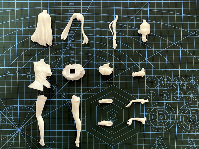 Zestaw modeli do samodzielnego montażu figurek Nagatoro w skali 15cm, wykonanych z niepomalowanej żywicy  (nr 254) - Wianko - 4
