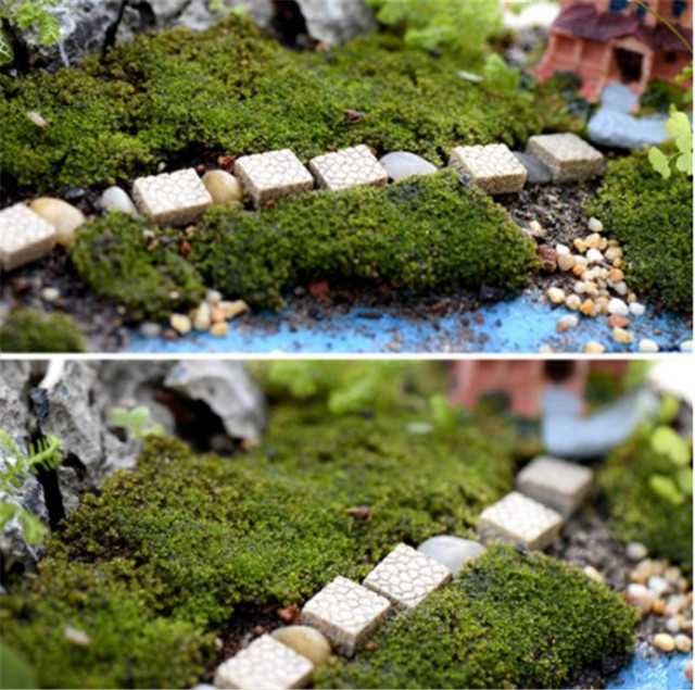 Figurka miniaturowa - Kamień żywiczny drabina w bajkowym ogrodzie dla lalek - DIY ozdoba i akcesorium do Terrarium - Wianko - 8