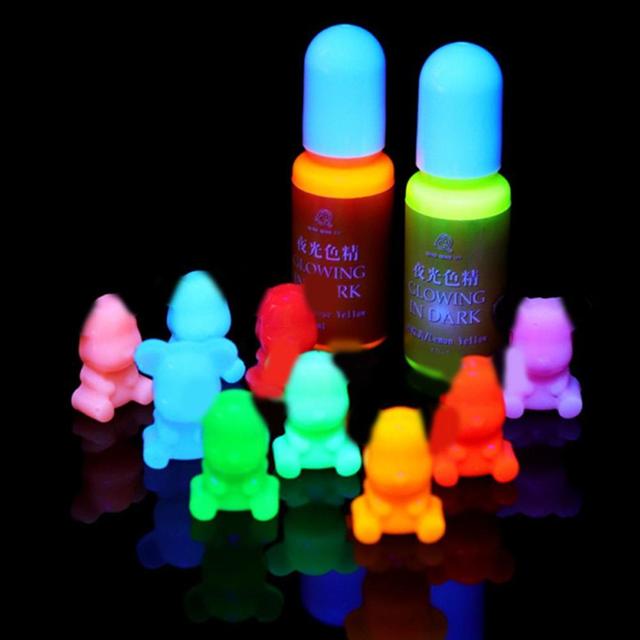Kolorowe pigmenty świetlne do ręcznej dekoracji z epoksydowej żywicy przezroczystej z formami silikonowymi - Wianko - 9