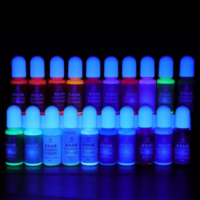 Kolorowe pigmenty świetlne do ręcznej dekoracji z epoksydowej żywicy przezroczystej z formami silikonowymi - Wianko - 7