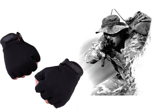 Rękawice rowerowe nylonowe półpalcowe antypoślizgowe, odporne na zużycie, oddychające, z funkcją anty-wstrząsową dla dorosłych i dzieci - Wianko - 2