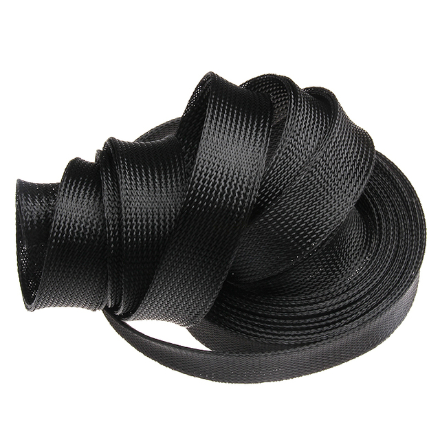 10-metrowy, czarny rękaw kablowy termokurczliwy ochrony drutu i izolacji, pleciony, o dużej gęstości - Wianko - 5