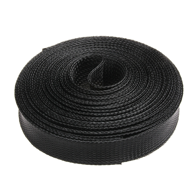 10-metrowy, czarny rękaw kablowy termokurczliwy ochrony drutu i izolacji, pleciony, o dużej gęstości - Wianko - 6