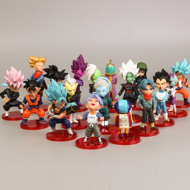Figurka Son Goku, Vegeta, Broly Buu Dragon Ball Super - zestaw figurki figurki Anime Ultra Instynkt Model - prezenty zabawki - Wianko - 8