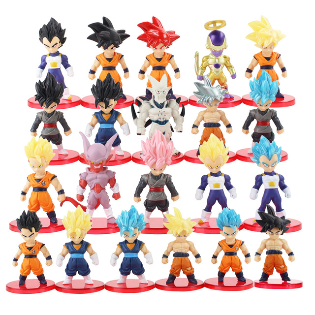 Figurka Son Goku, Vegeta, Broly Buu Dragon Ball Super - zestaw figurki figurki Anime Ultra Instynkt Model - prezenty zabawki - Wianko - 1