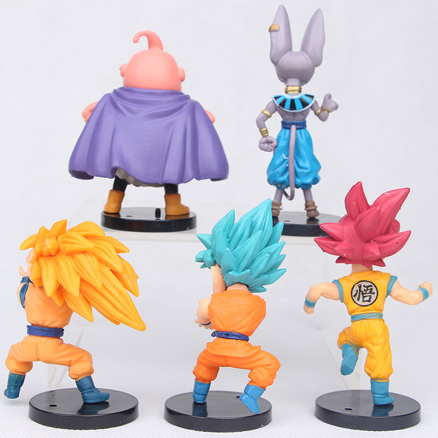 Figurka Son Goku, Vegeta, Broly Buu Dragon Ball Super - zestaw figurki figurki Anime Ultra Instynkt Model - prezenty zabawki - Wianko - 14