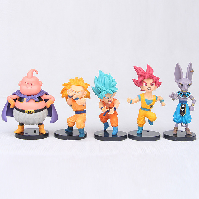 Figurka Son Goku, Vegeta, Broly Buu Dragon Ball Super - zestaw figurki figurki Anime Ultra Instynkt Model - prezenty zabawki - Wianko - 15