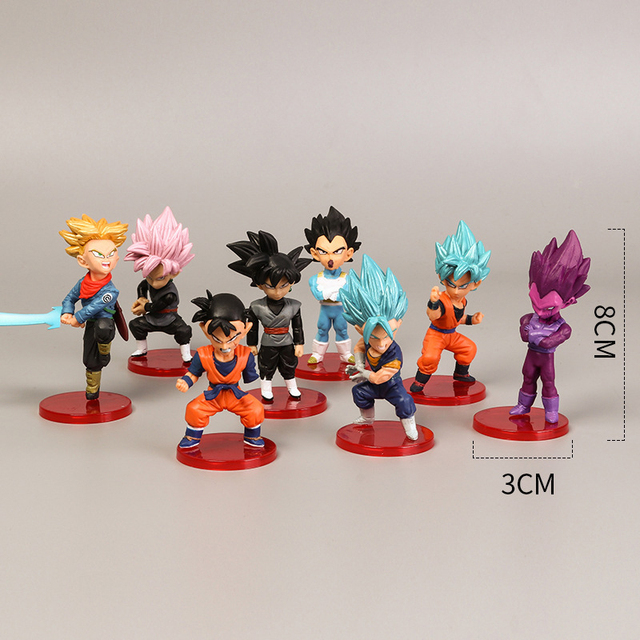Figurka Son Goku, Vegeta, Broly Buu Dragon Ball Super - zestaw figurki figurki Anime Ultra Instynkt Model - prezenty zabawki - Wianko - 9