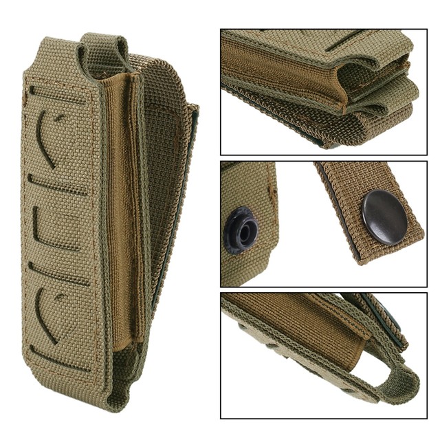 Etui na magazynek i pistolet Tactical Molle 1000D - Glock 19, 21, Beretta 92 - uniwersalne futerał do przenoszenia z podwójnym miejscem na latarkę - Wianko - 7