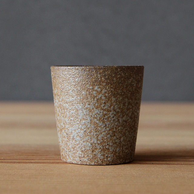 Zestaw do herbaty Kung Fu - Gruby piec zmieniony w filiżankę z imitacji drewna, ceramiczny kubek opalany w stylu japońskiej glazury - Wianko - 10
