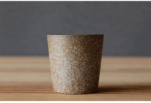 Zestaw do herbaty Kung Fu - Gruby piec zmieniony w filiżankę z imitacji drewna, ceramiczny kubek opalany w stylu japońskiej glazury - Wianko - 14