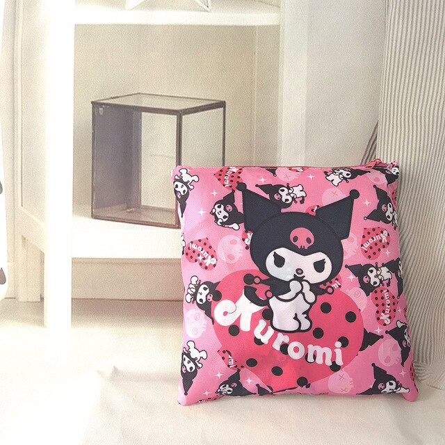 Kawaii torba Melody na zakupy, składana, podwójnego zastosowania, dużej pojemności, Hello Kitty - Wianko - 7