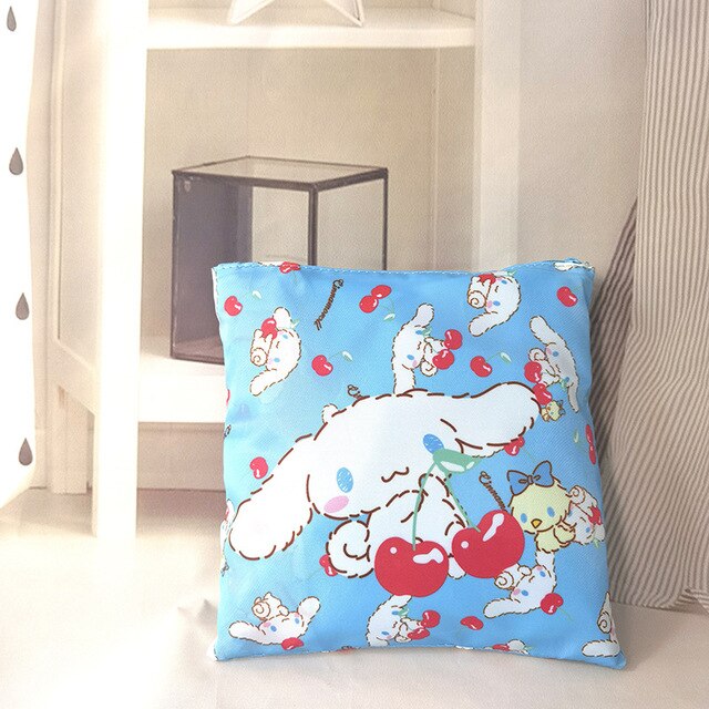 Kawaii torba Melody na zakupy, składana, podwójnego zastosowania, dużej pojemności, Hello Kitty - Wianko - 5