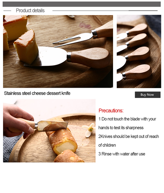 Nóż do sera z drewnianym uchwytem bambusowym, idealny do krojenia chleba, tartowania sera i cięcia pizzy - Wianko - 16