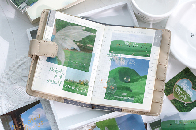 Naklejki Mr.Paper z kolekcji Ins Wind Love, 4 wzory, do dekoracji albumu pamiętnika ze zdjęciami - Wianko - 10