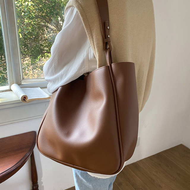 Damska torebka Vintage z jednym ramię, dużej pojemności, wykonana z wysokiej jakości PU skóry - Wianko - 11