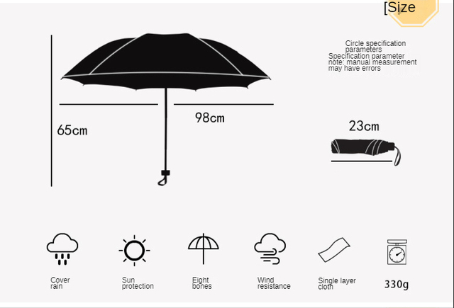 Funkcjonalny, składany parasol słoneczny ochrony przed UV - las kreskówka - Wianko - 6