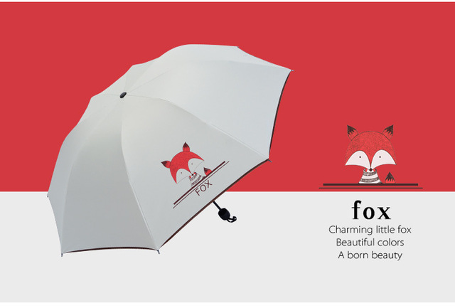 Funkcjonalny, składany parasol słoneczny ochrony przed UV - las kreskówka - Wianko - 17