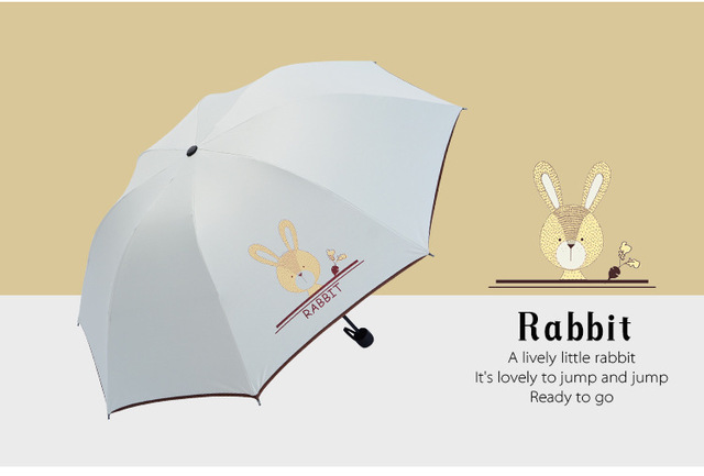Funkcjonalny, składany parasol słoneczny ochrony przed UV - las kreskówka - Wianko - 18