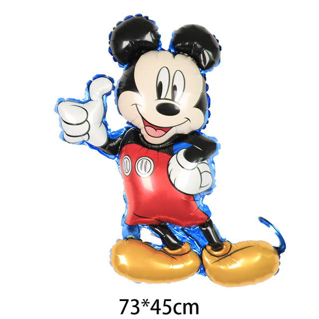 6 sztuk balonów Mickey Minnie Mouse - dekoracje na urodziny Mickey Mouse, baby shower, zabawki w kształcie cyfr dla dzieci - powietrzne globosy 32 cali - Wianko - 11