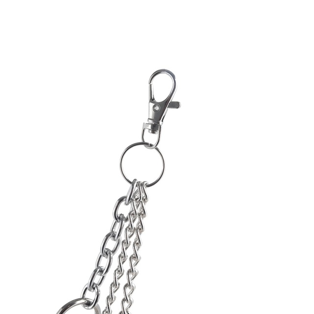 Vintage metalowy breloczek na klucze łańcuszek do spodni damskich i męskich Unisex - Wianko - 4