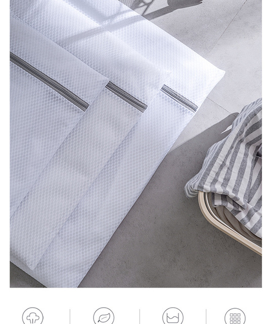 Siatka worki do prania bielizny - składana torba na pranie dla pracy domowej - kosz na brudne ubrania i bieliznę - przenośny organizator biustonoszy - Wianko - 10