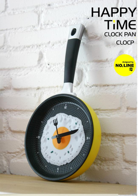 Twórczy zegar ścienny ABS do pokoju i kuchni z opcją omleta oraz potu, cichy i prosty - Wianko - 7