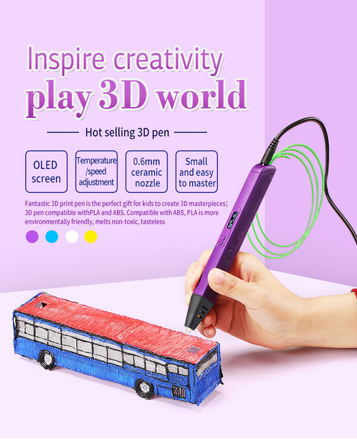 RP800A pióro 3D z wyświetlaczem OLED do dekoracji - profesjonalne i edukacyjne - Wianko - 2