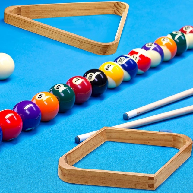 Stojak na bilard 8-Ball triple-rogowy z wyborem kuli drewnianej i diamentowej 9-piłki - Wianko - 6