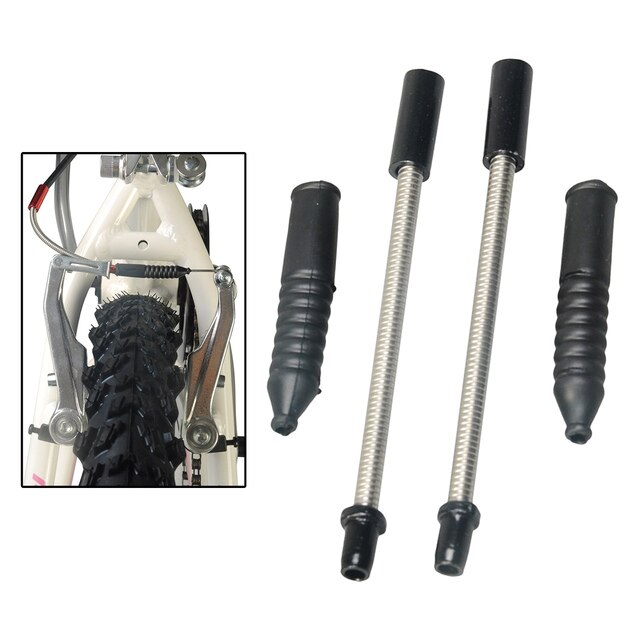 Kabel hamulcowy motocyklowy zginany, komplet z kluskami hamulcowymi i 2 sztukami kaloszy do roweru - Wianko - 2