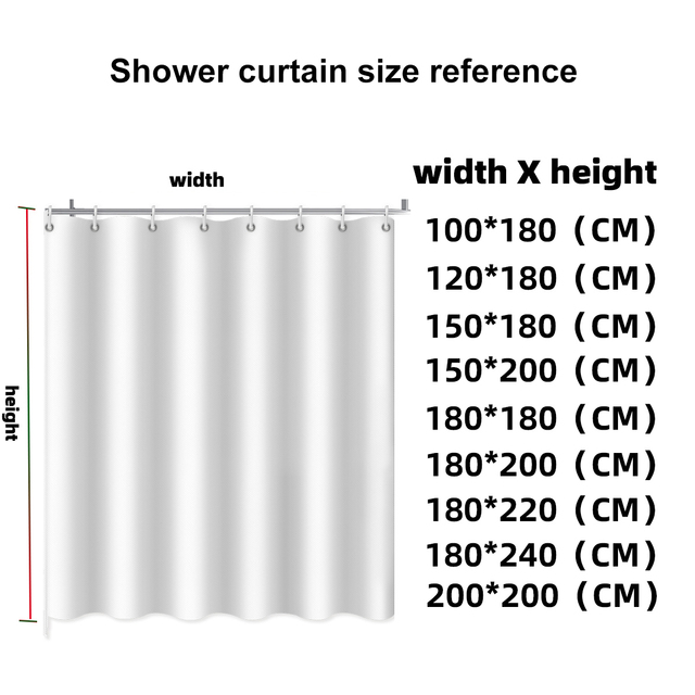 Długie, wodoodporne zasłony prysznicowe w czarno-białym geometrycznym wzorze akcesoria łazienkowe z haczykami - Wianko - 8