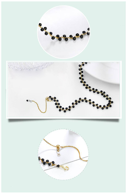 Naszyjnik damski z łańcuszkiem i wisiorkiem, koreański styl, sztuczny kryształ i perła, vintage 2021 - Wianko - 9