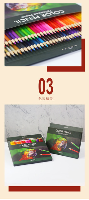 Profesjonalny ołówek Lapis De Cor olejowy 72 kolorów do szkicowania i malowania artystycznego - Wianko - 5