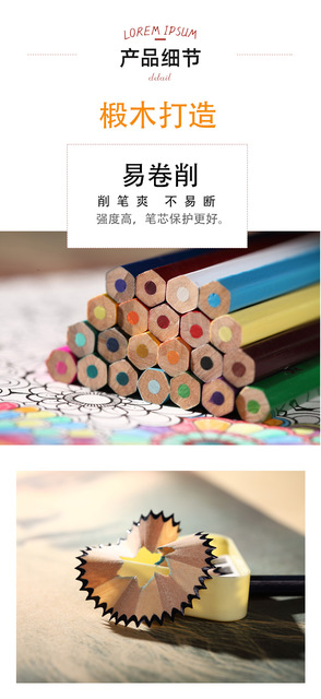 Profesjonalny ołówek Lapis De Cor olejowy 72 kolorów do szkicowania i malowania artystycznego - Wianko - 6